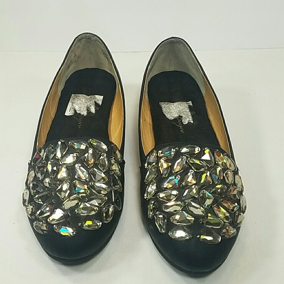 JOAN BOYCE Rhinestone Flats. Size 9.5W - Picture 2 of 7